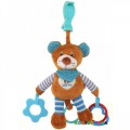 Игрушка плюшевая с вибрацией Мишка Baby Mix STK-16300B, голубая